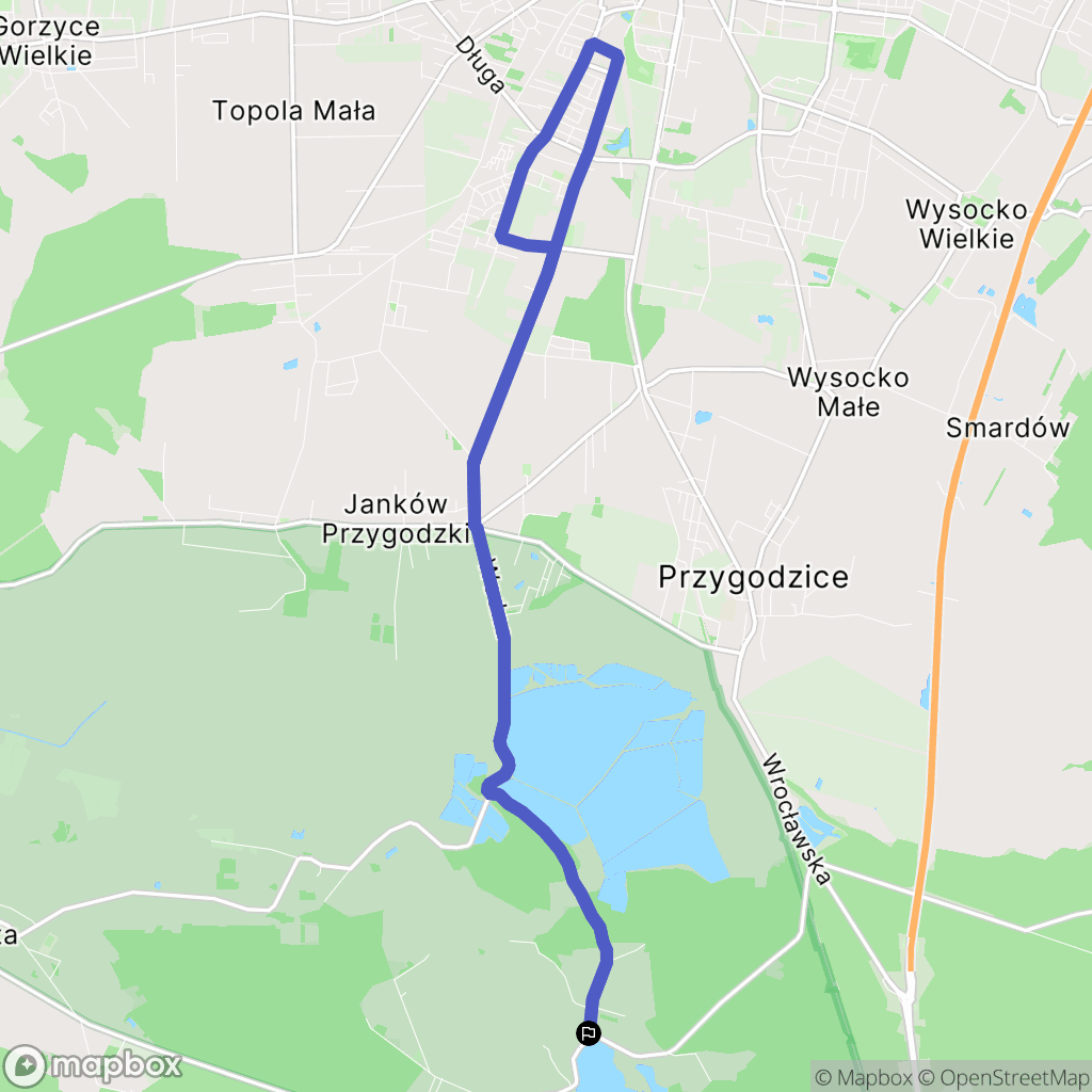 Dębnica: mapa trasy - Poland