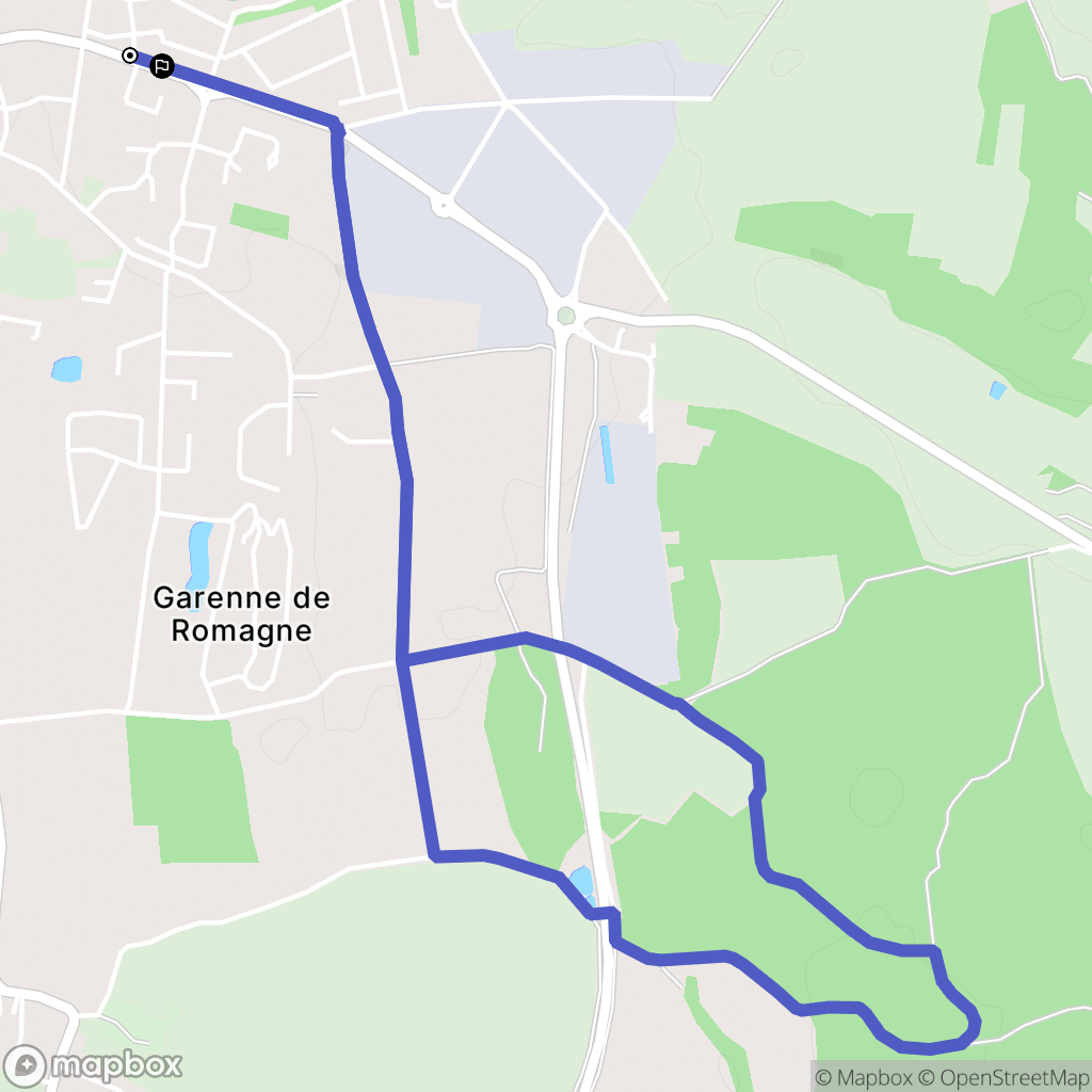 Villette-d'Anthon : carte du parcours de randonnée - France