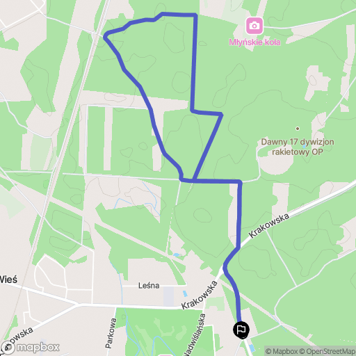 Bobrek: mapa trasy - Poland