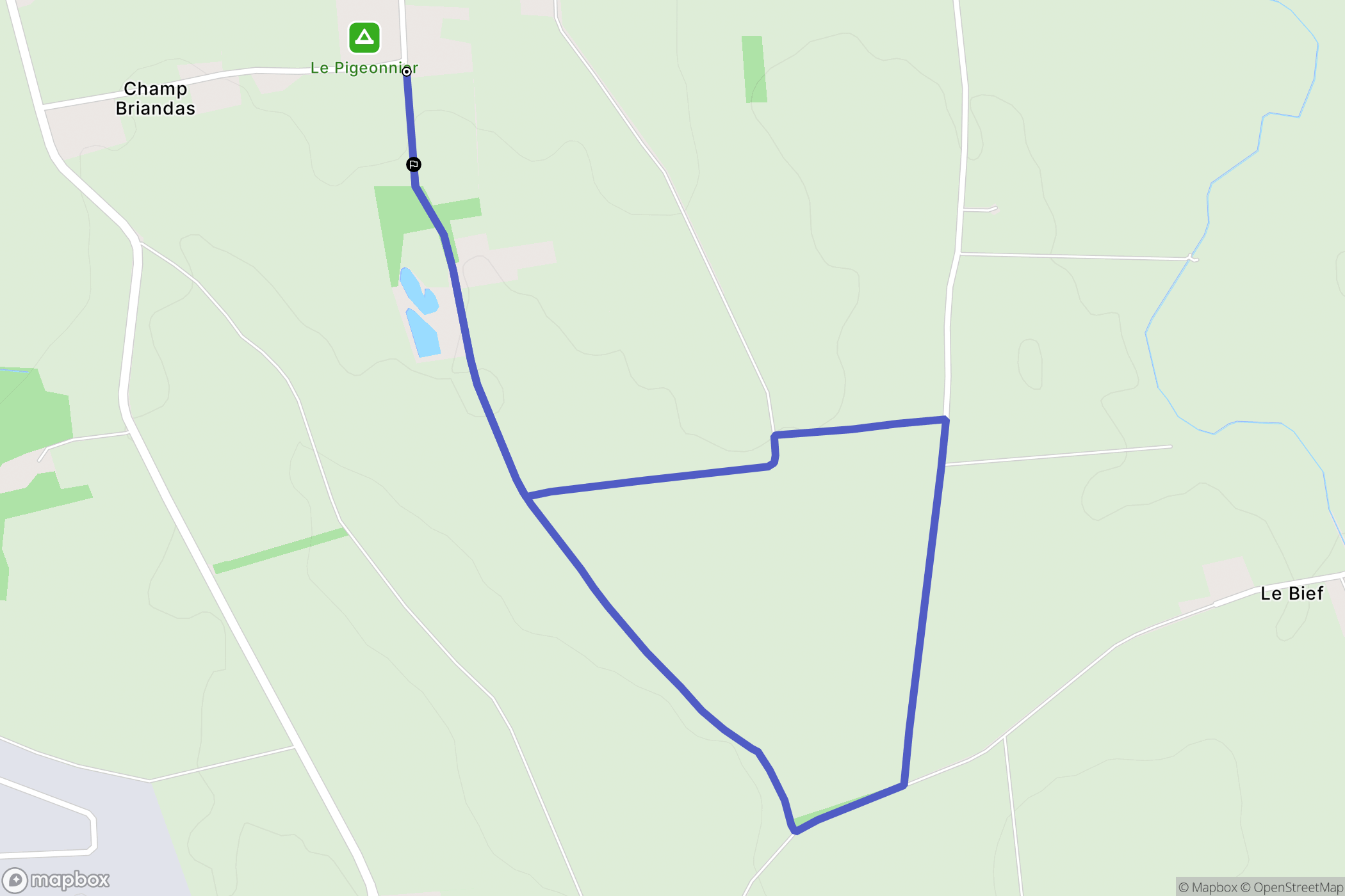 Chaleins : carte du parcours de randonnée - France