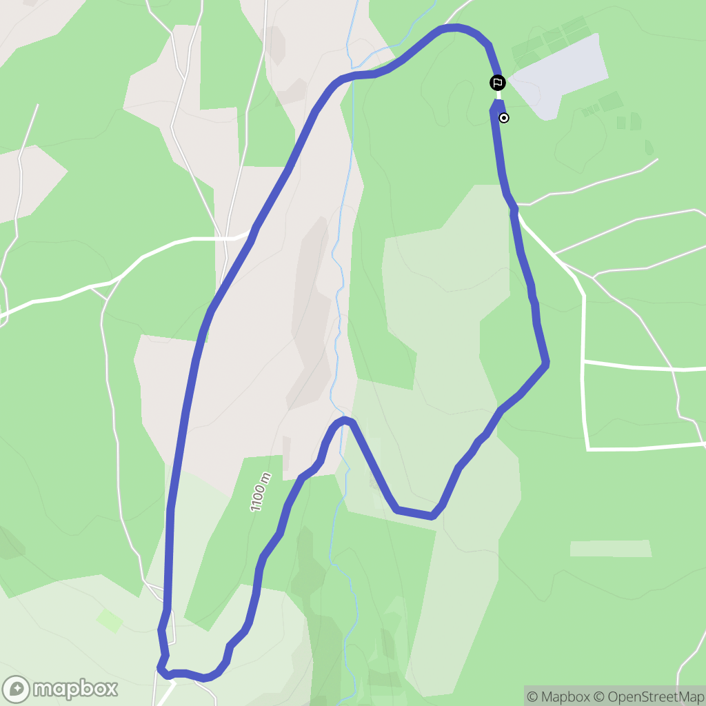 Badaroux : carte du parcours de randonnée - France