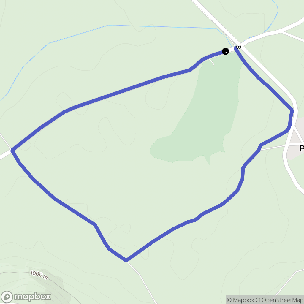 Talizat : carte du parcours de randonnée - France
