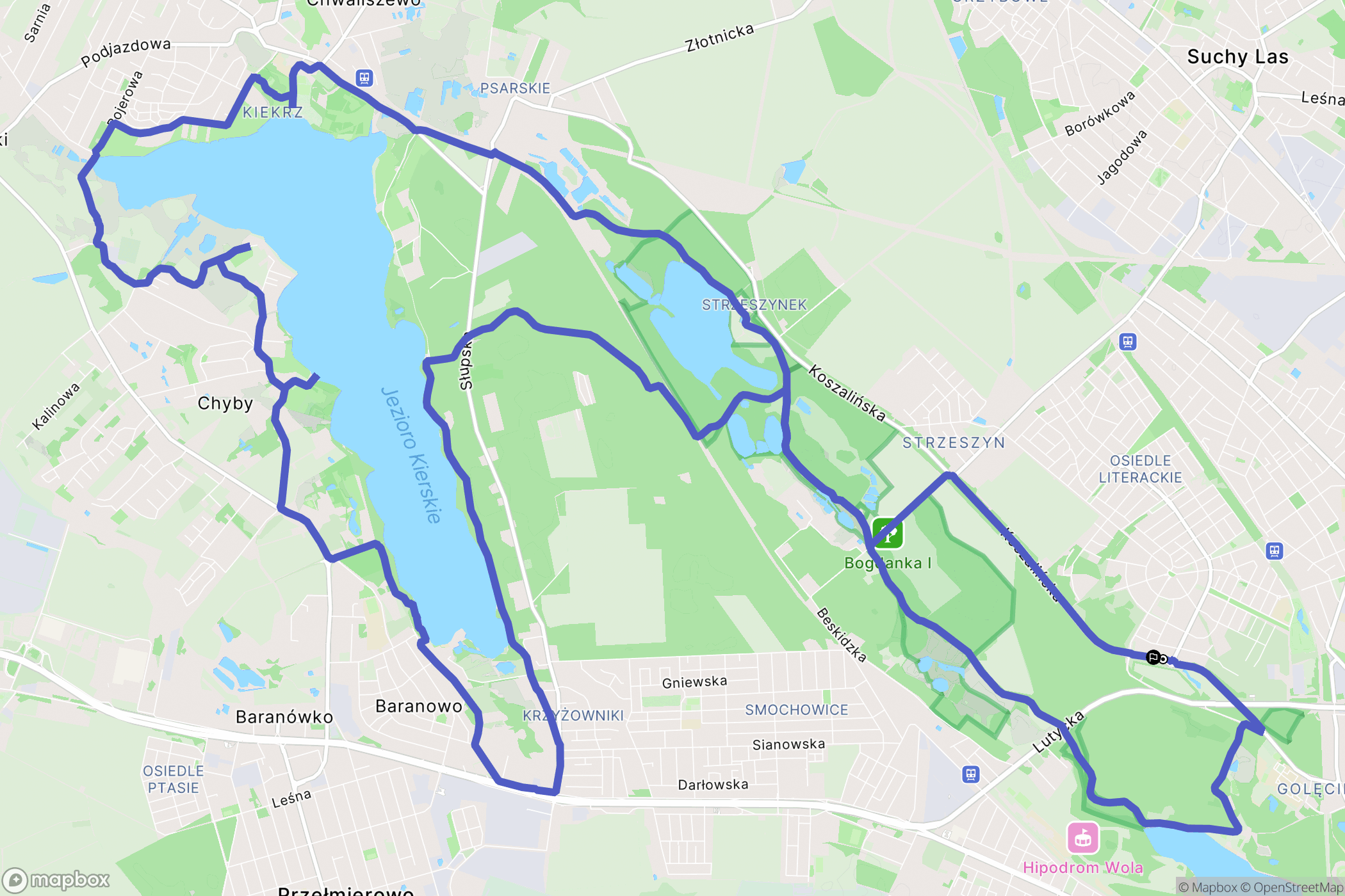 Poznań: mapa trasy - Poland