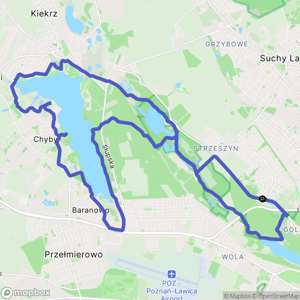 Poznań: mapa trasy - Poland