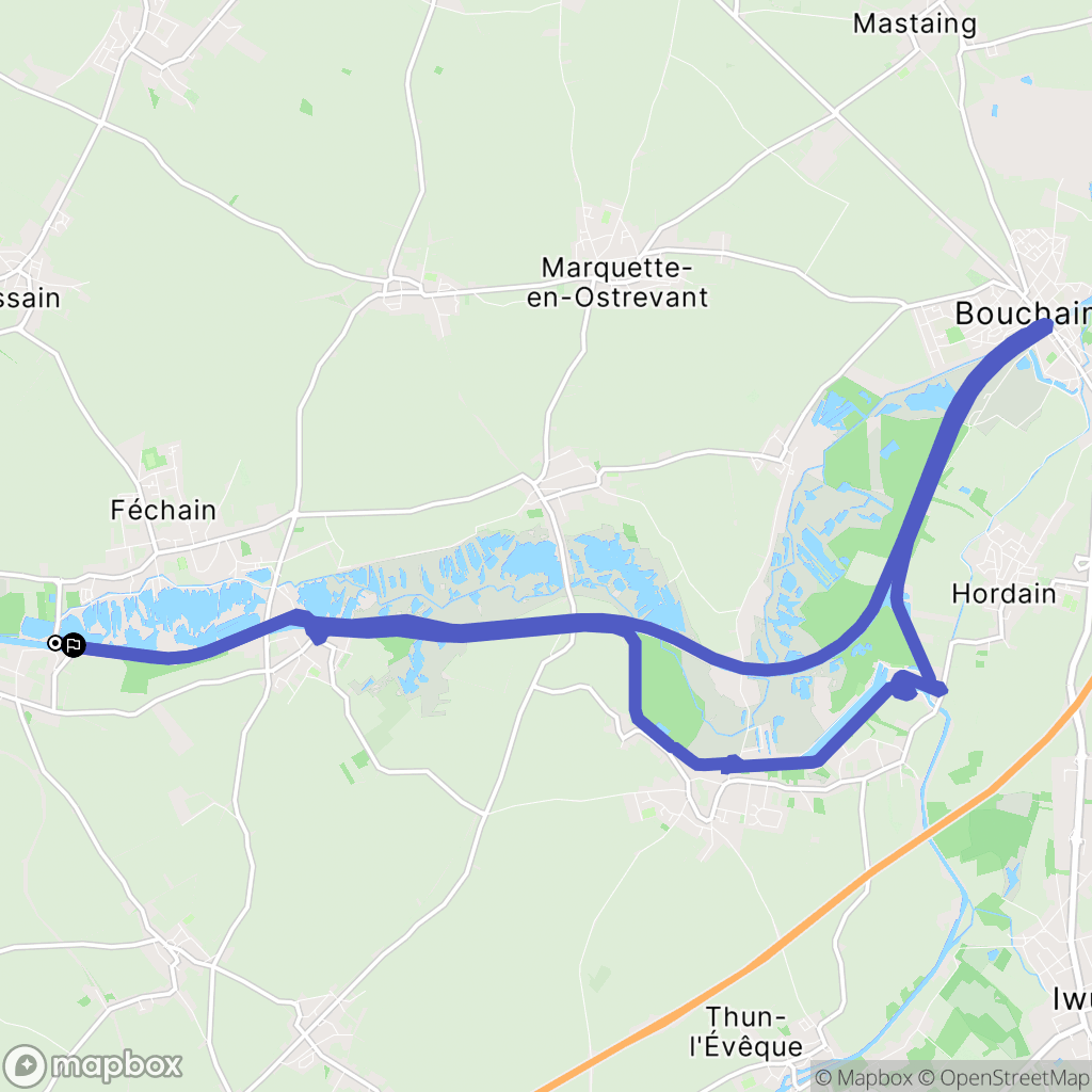 Fressies : carte du parcours de randonnée - France