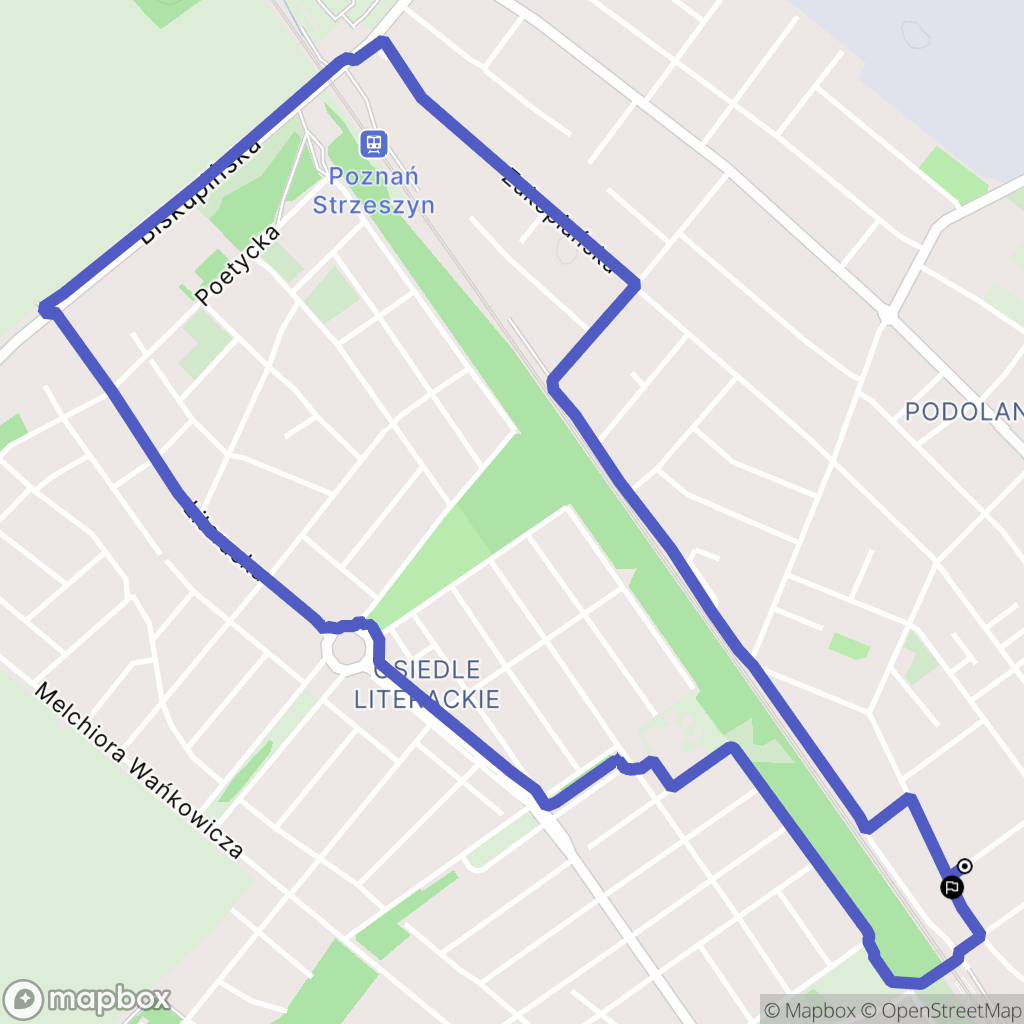 Poznań: mapa trasy - Poland