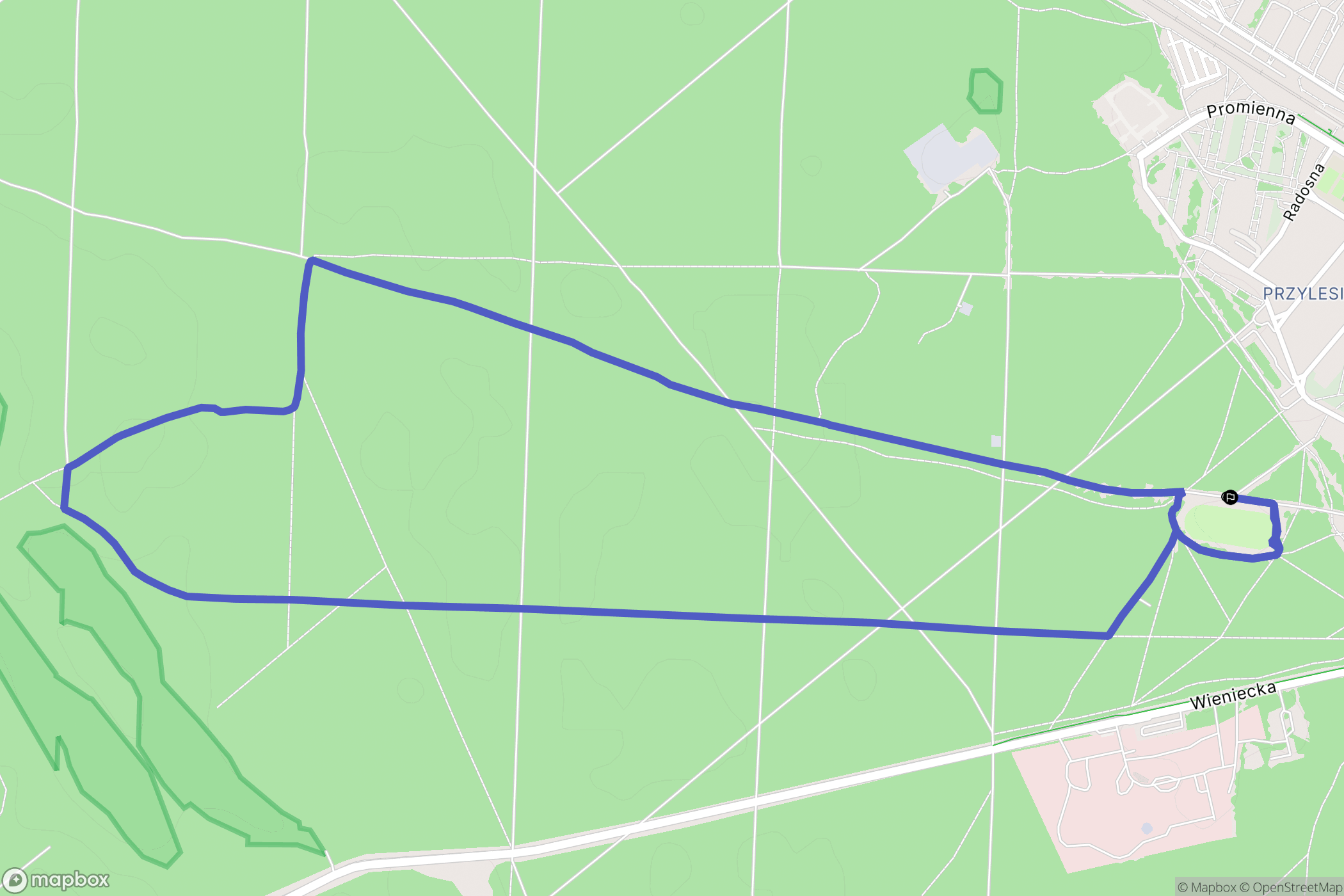 Włocławek: mapa trasy - Poland