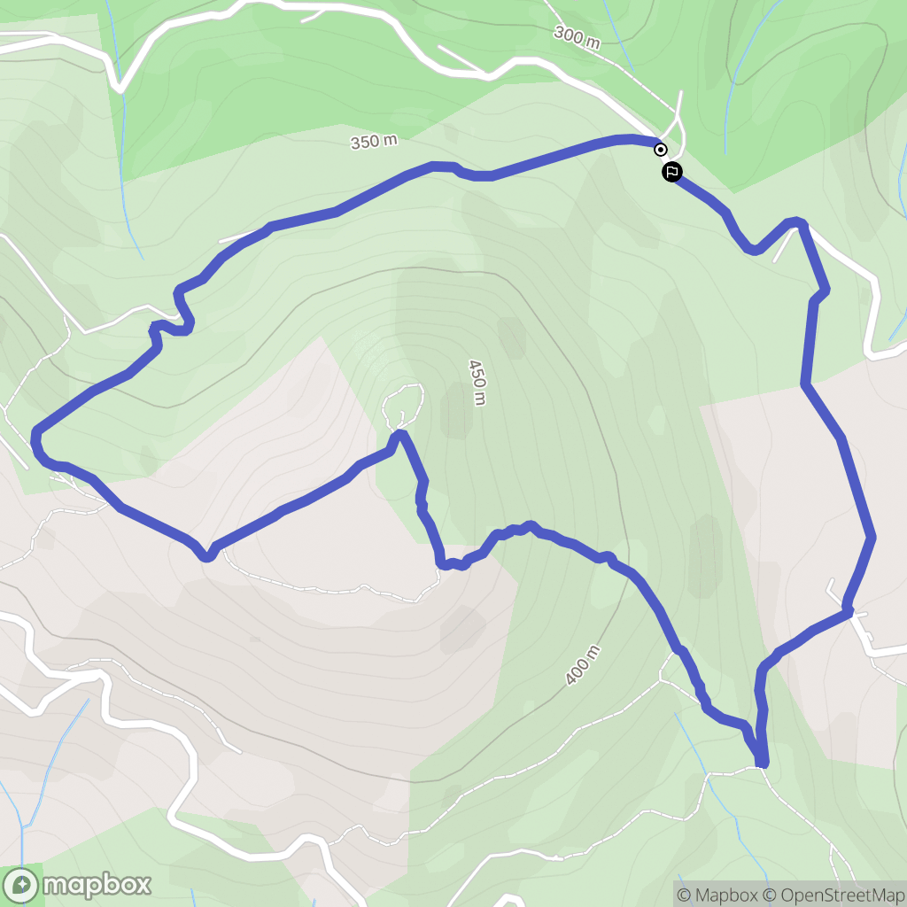 Rochemaure : carte du parcours de randonnée - France