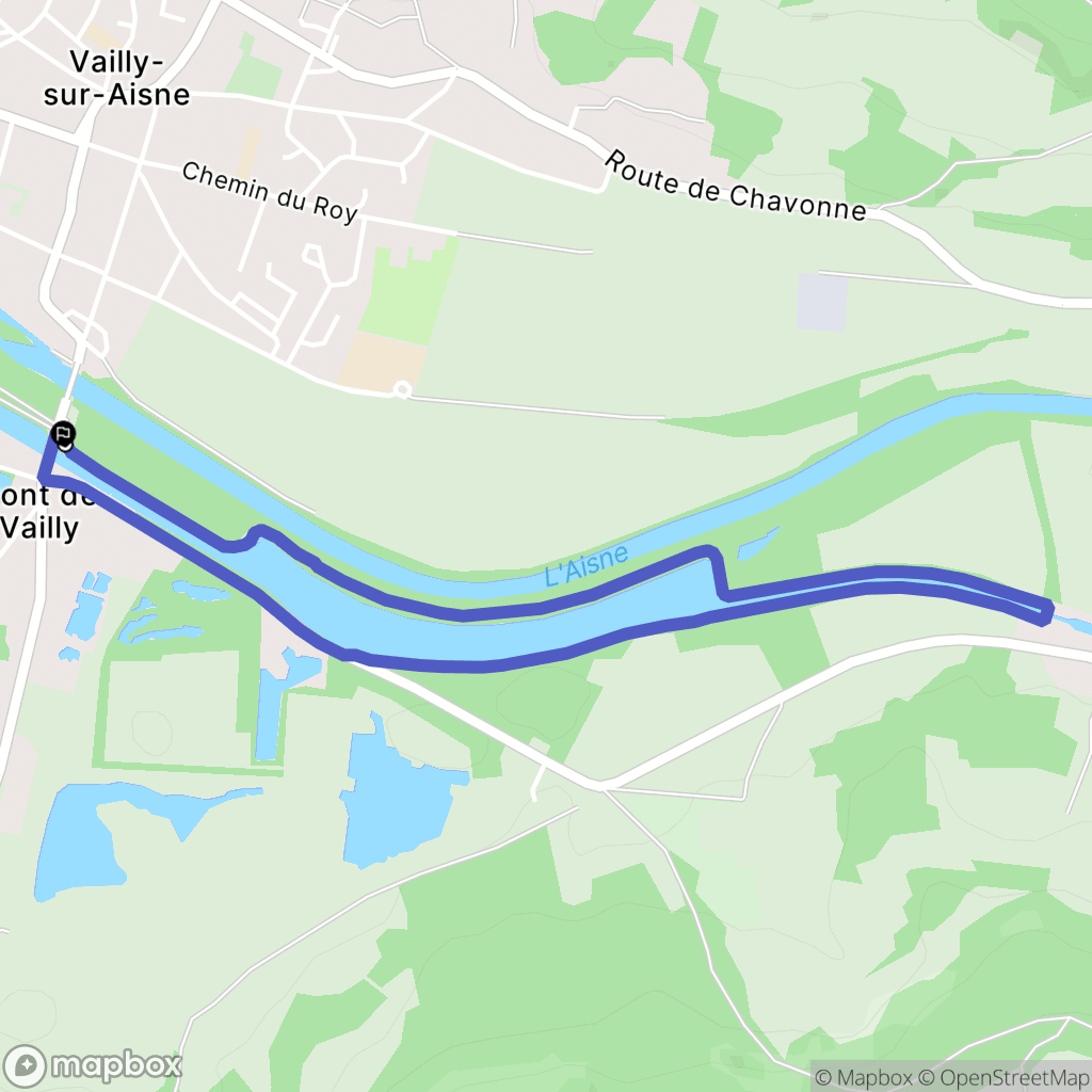 Presles-et-Boves : carte du parcours de randonnée - France