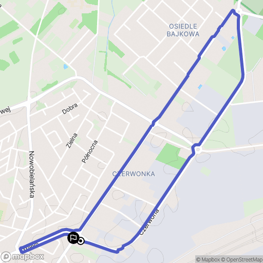Skierniewice: mapa trasy - Poland