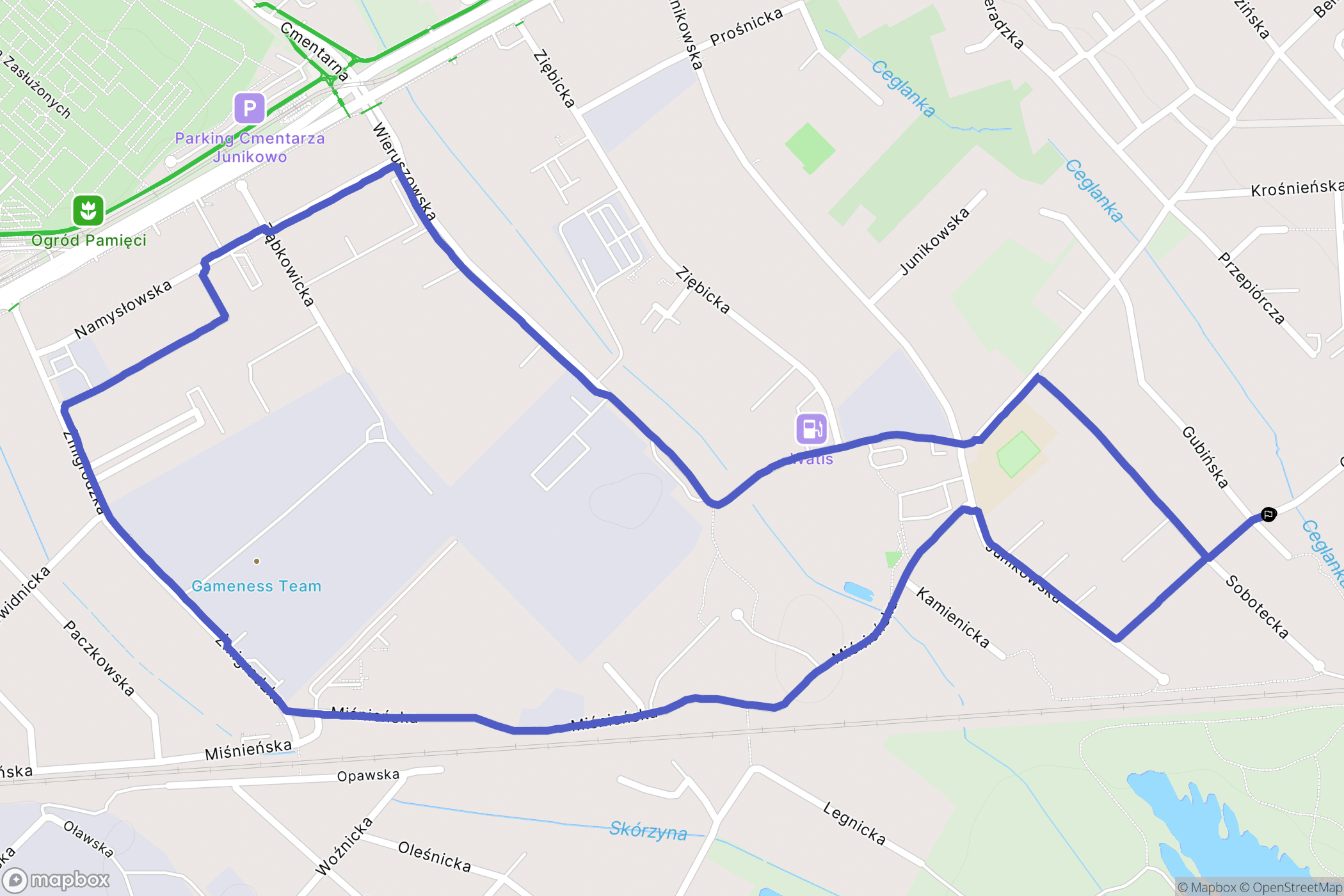 Poznań: mapa trasy - Poland