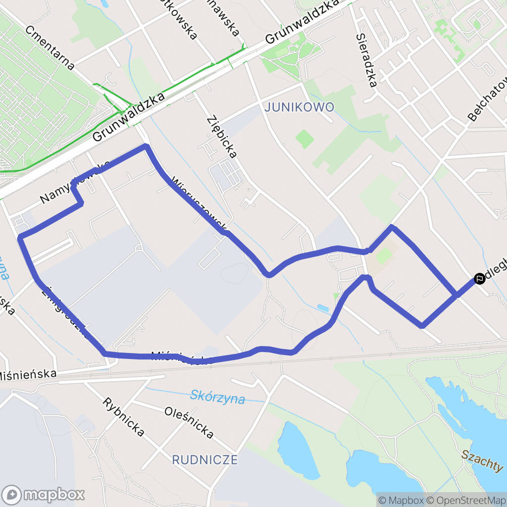 Poznań: mapa trasy - Poland