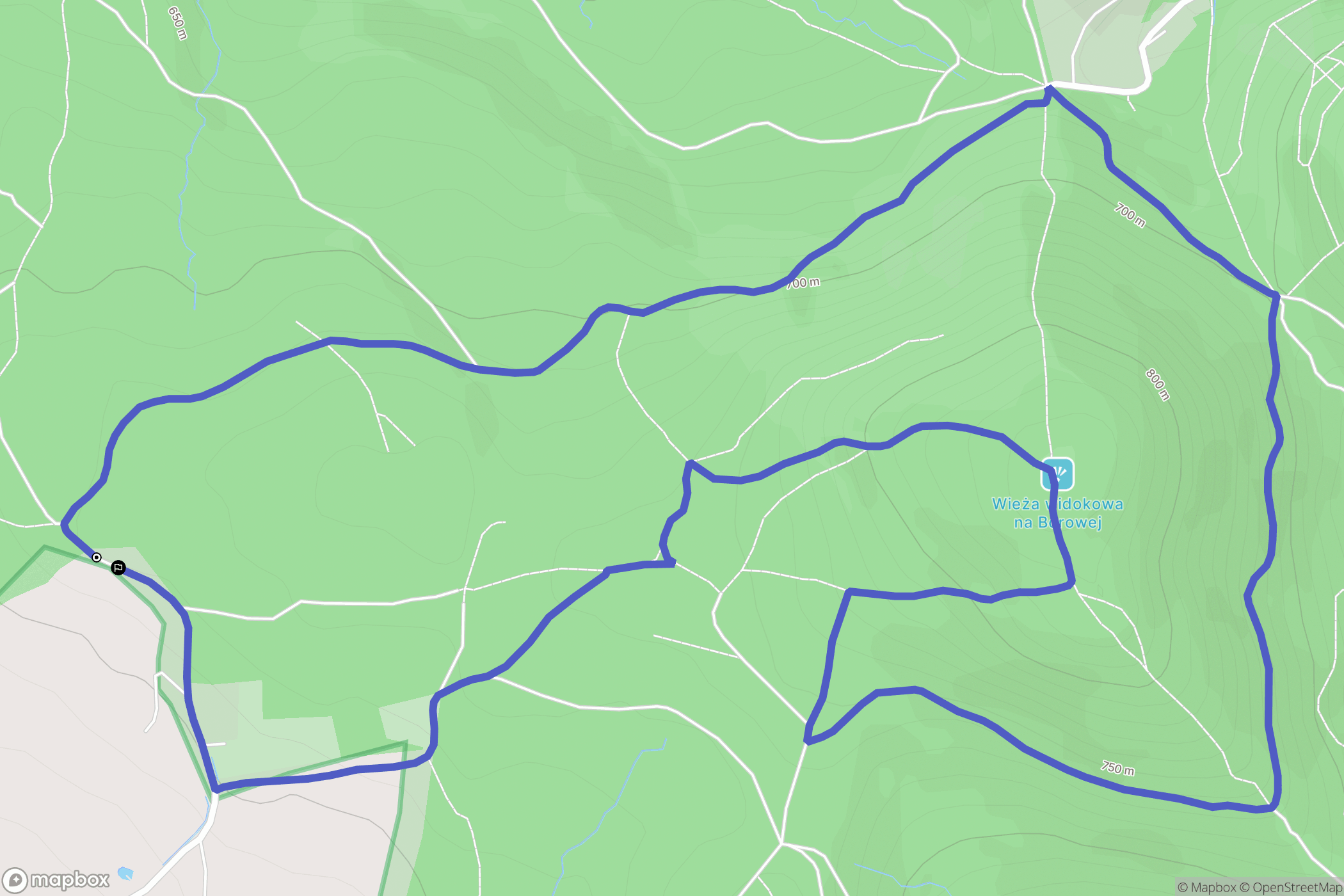 Wałbrzych: mapa trasy - Poland