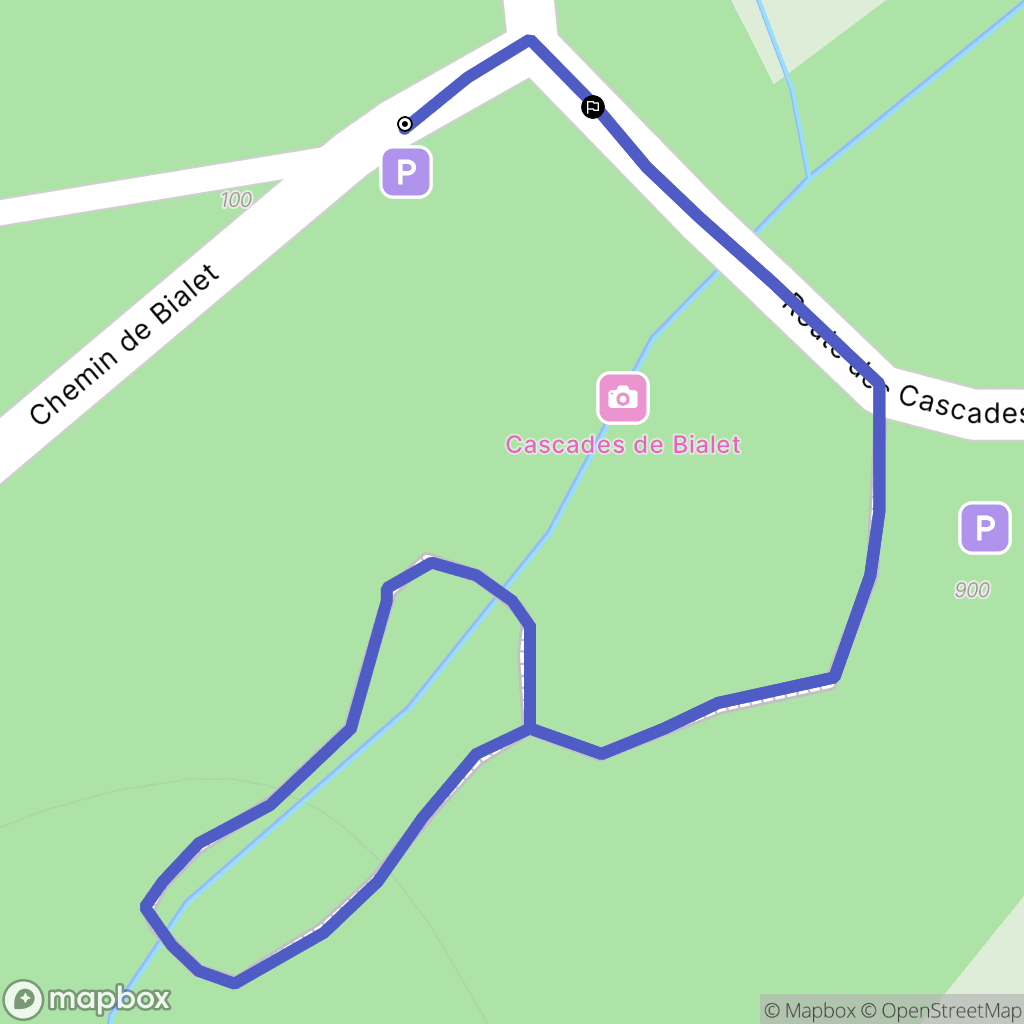 Les Trois-Saints : carte du parcours de randonnée - France