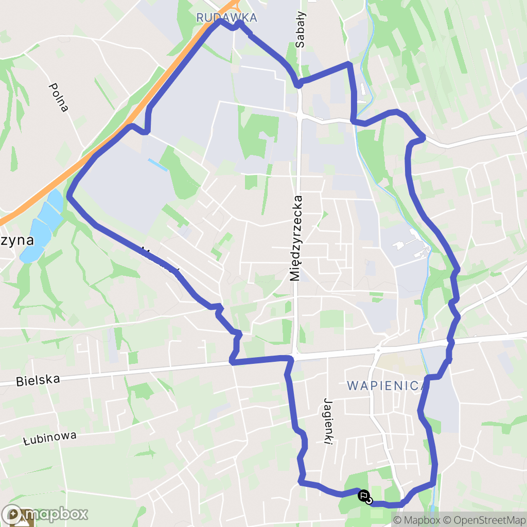 Bielsko-Biała: mapa trasy - Poland