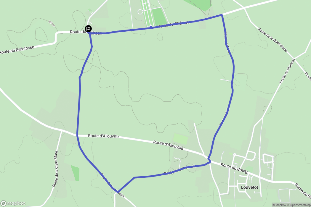 Bois-Himont : carte du parcours de randonnée - France