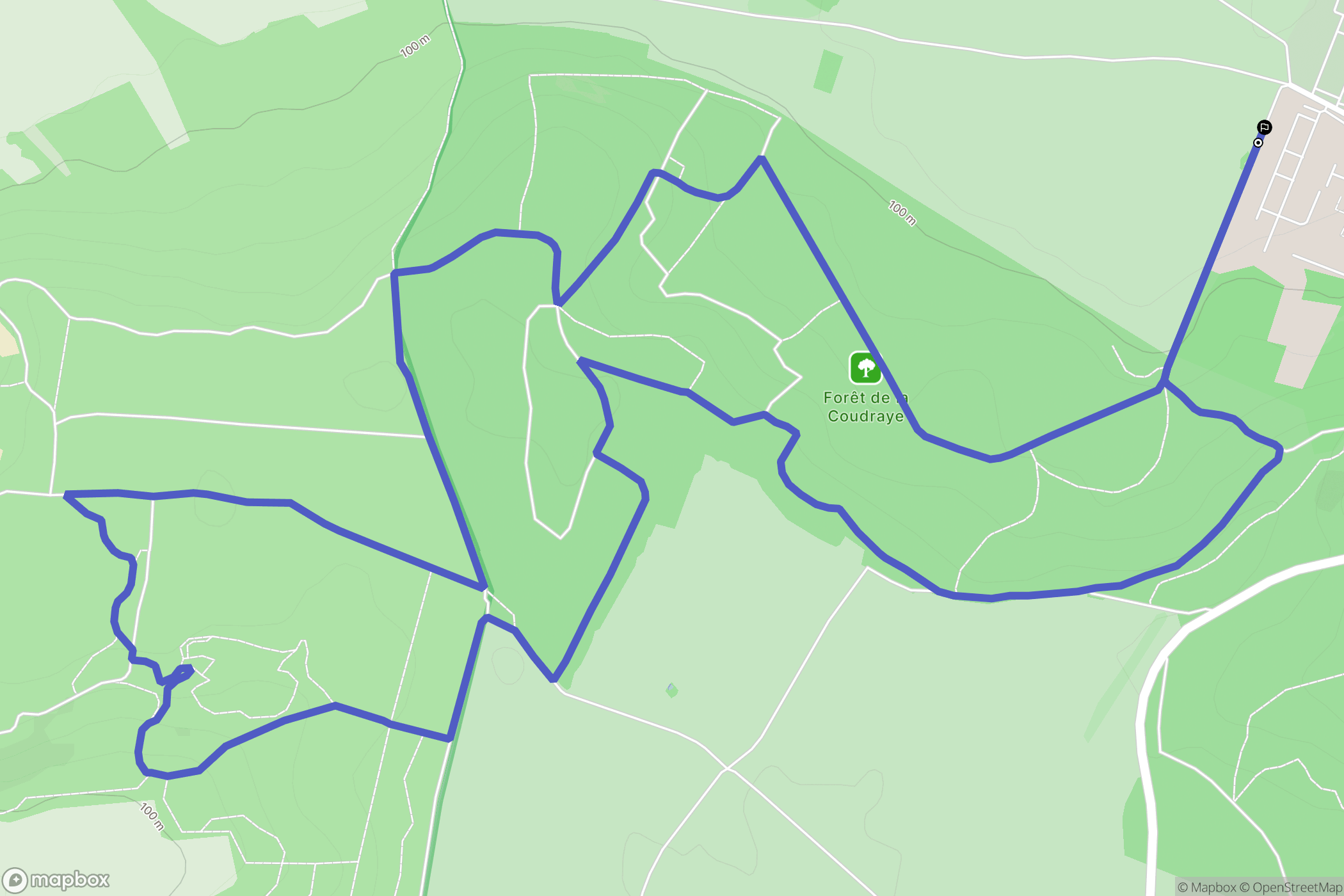 Champcueil : carte du parcours de randonnée - France