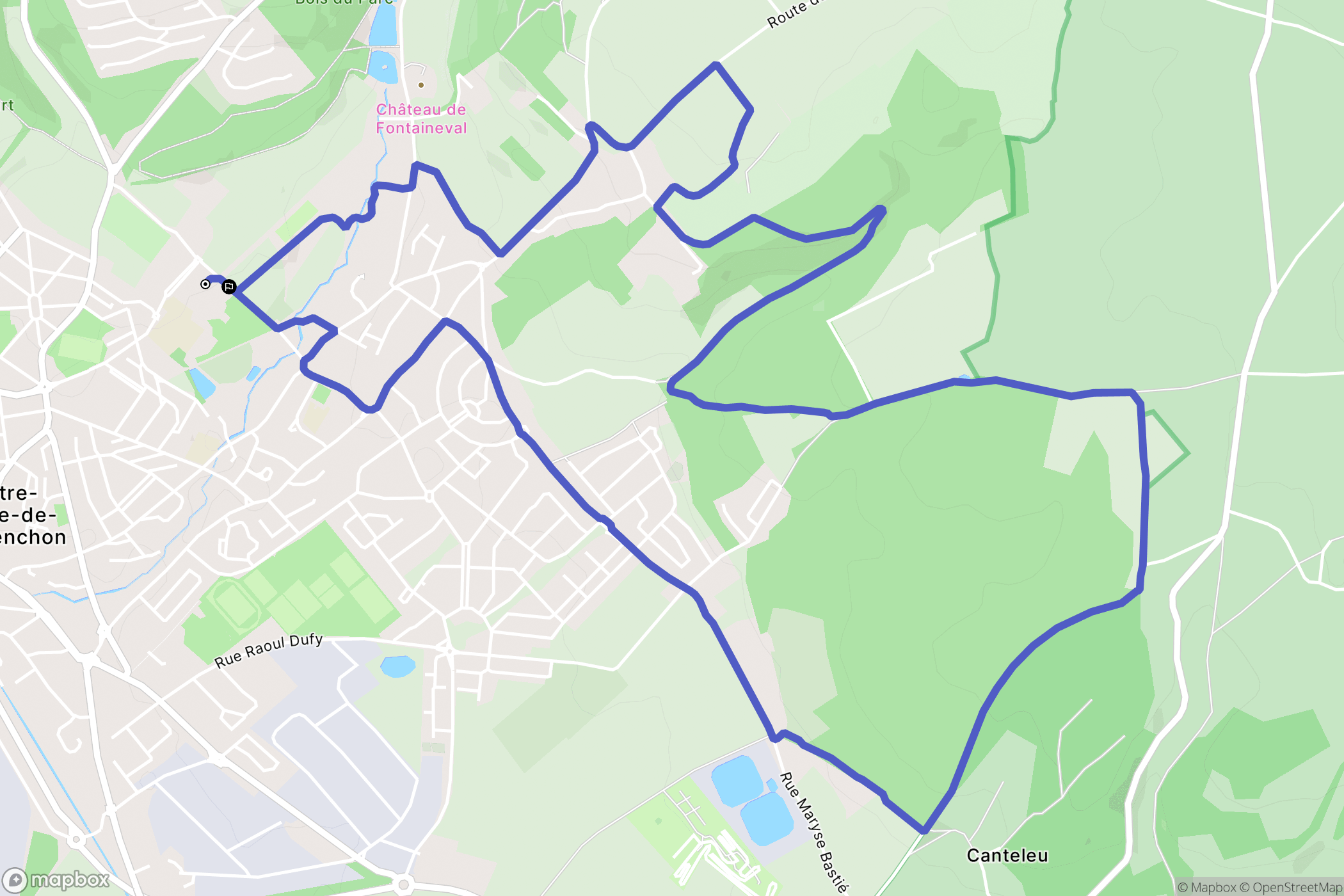 Port-Jérôme-sur-Seine : carte du parcours de randonnée - France