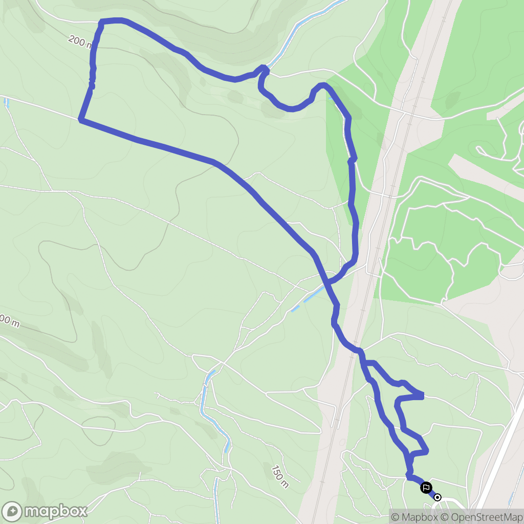 Aix-en-Provence : carte du parcours de randonnée - France