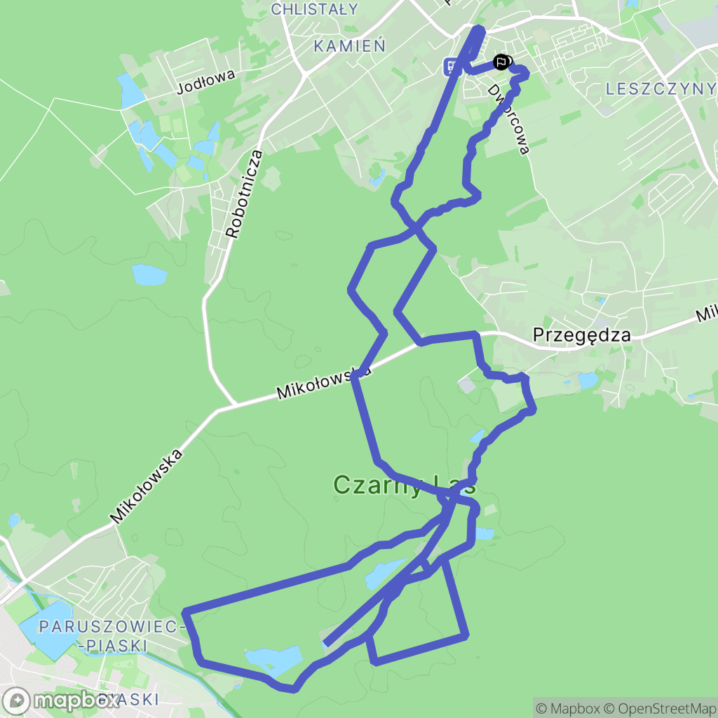 Czerwionka-Leszczyny: mapa trasy - Poland