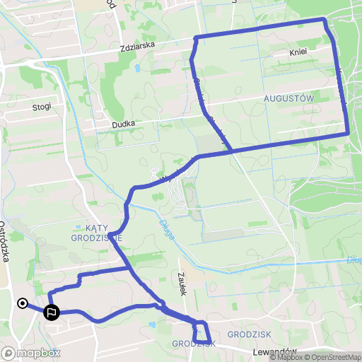 Warszawa: mapa trasy - Poland