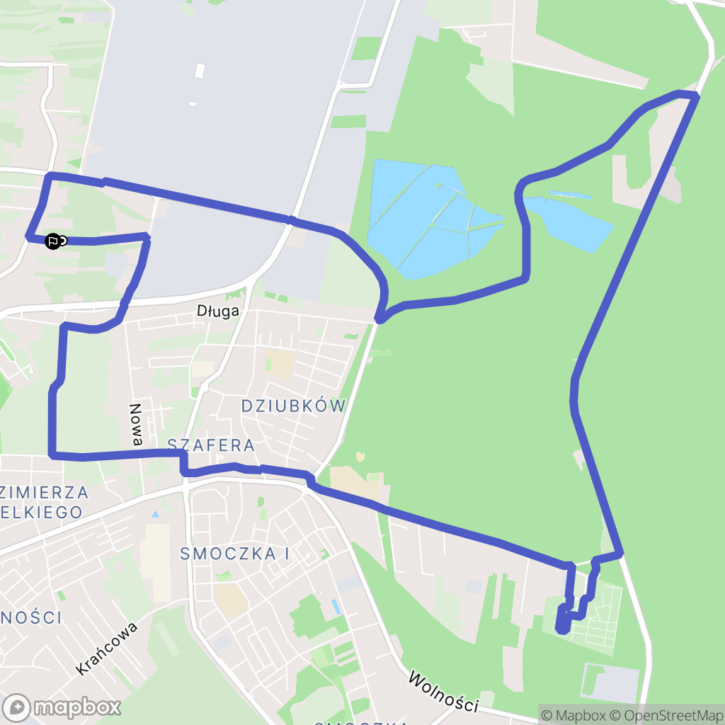 Mielec: mapa trasy - Poland