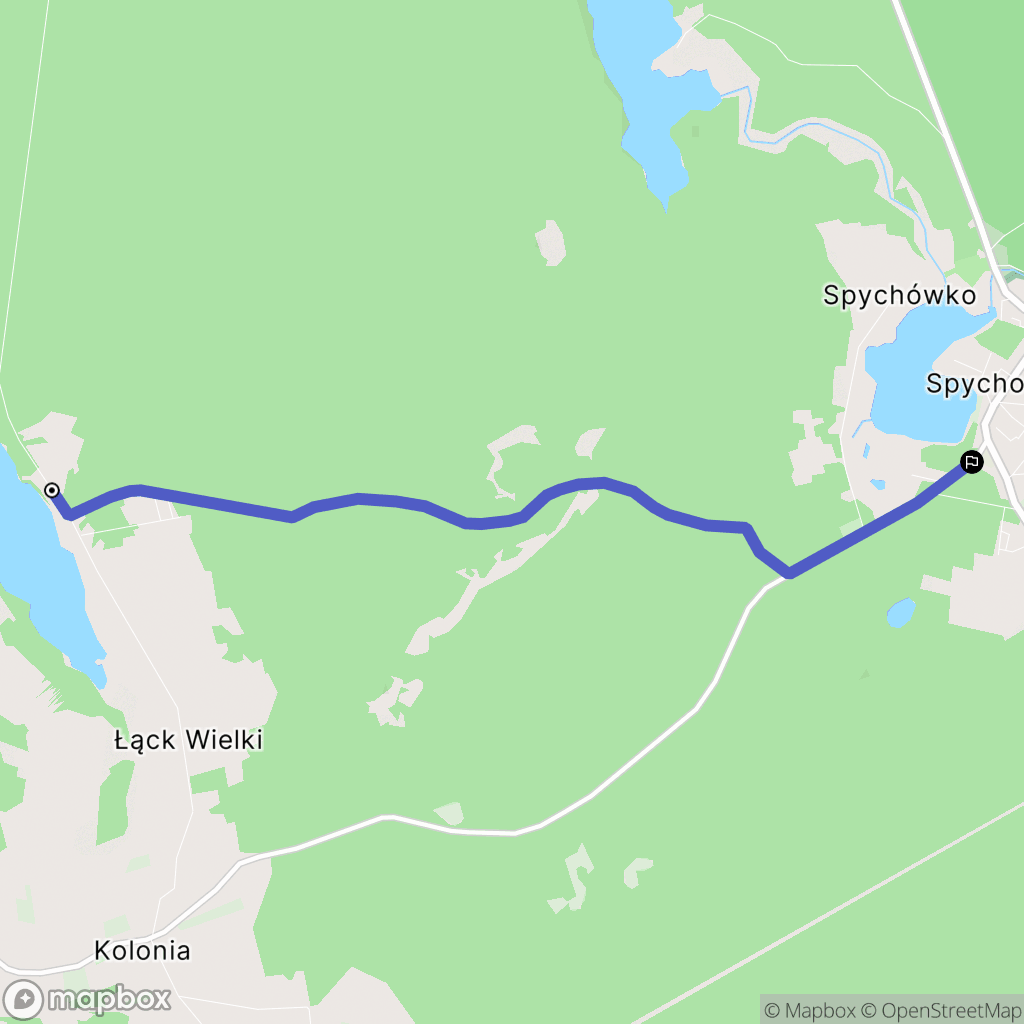 Kolonia: mapa trasy - Poland