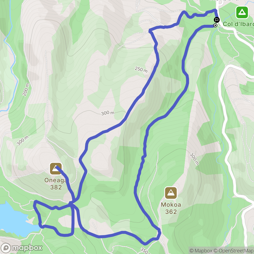 Urrugne : carte du parcours de randonnée - France