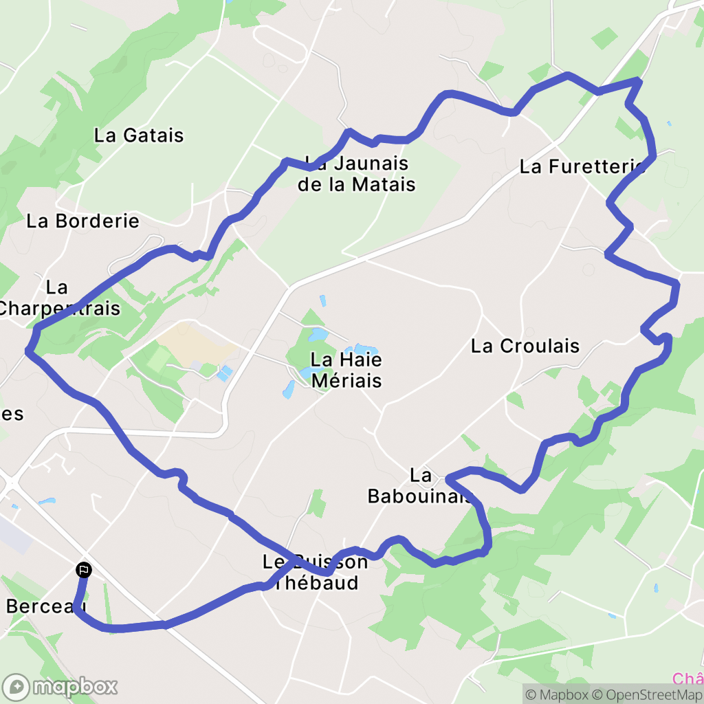 Cordemais : carte du parcours de randonnée - France
