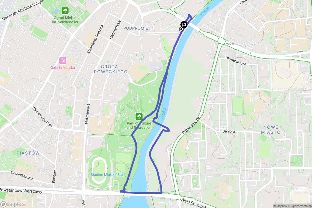 Rzeszów: mapa trasy - Poland