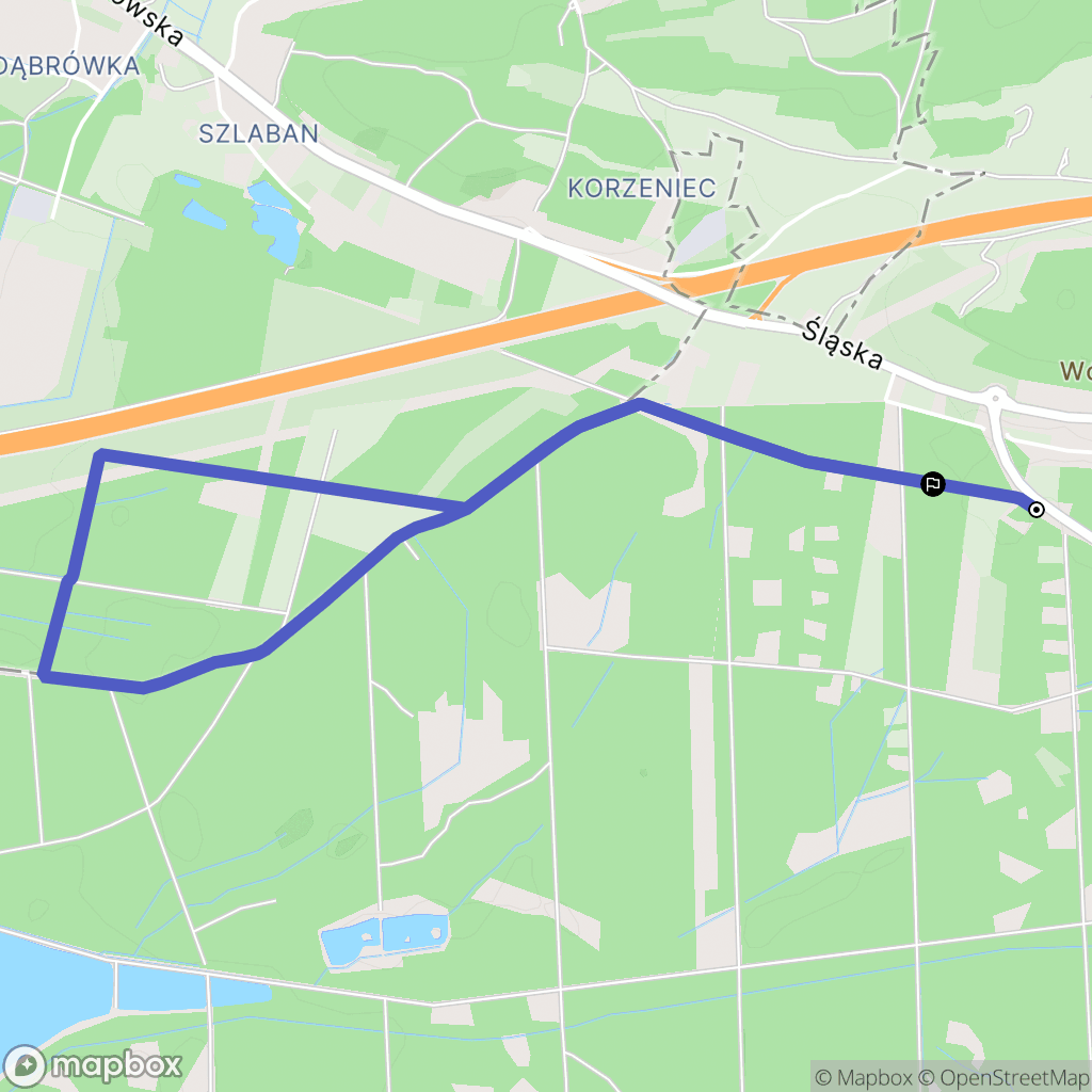 Chrzanów: mapa trasy - Poland