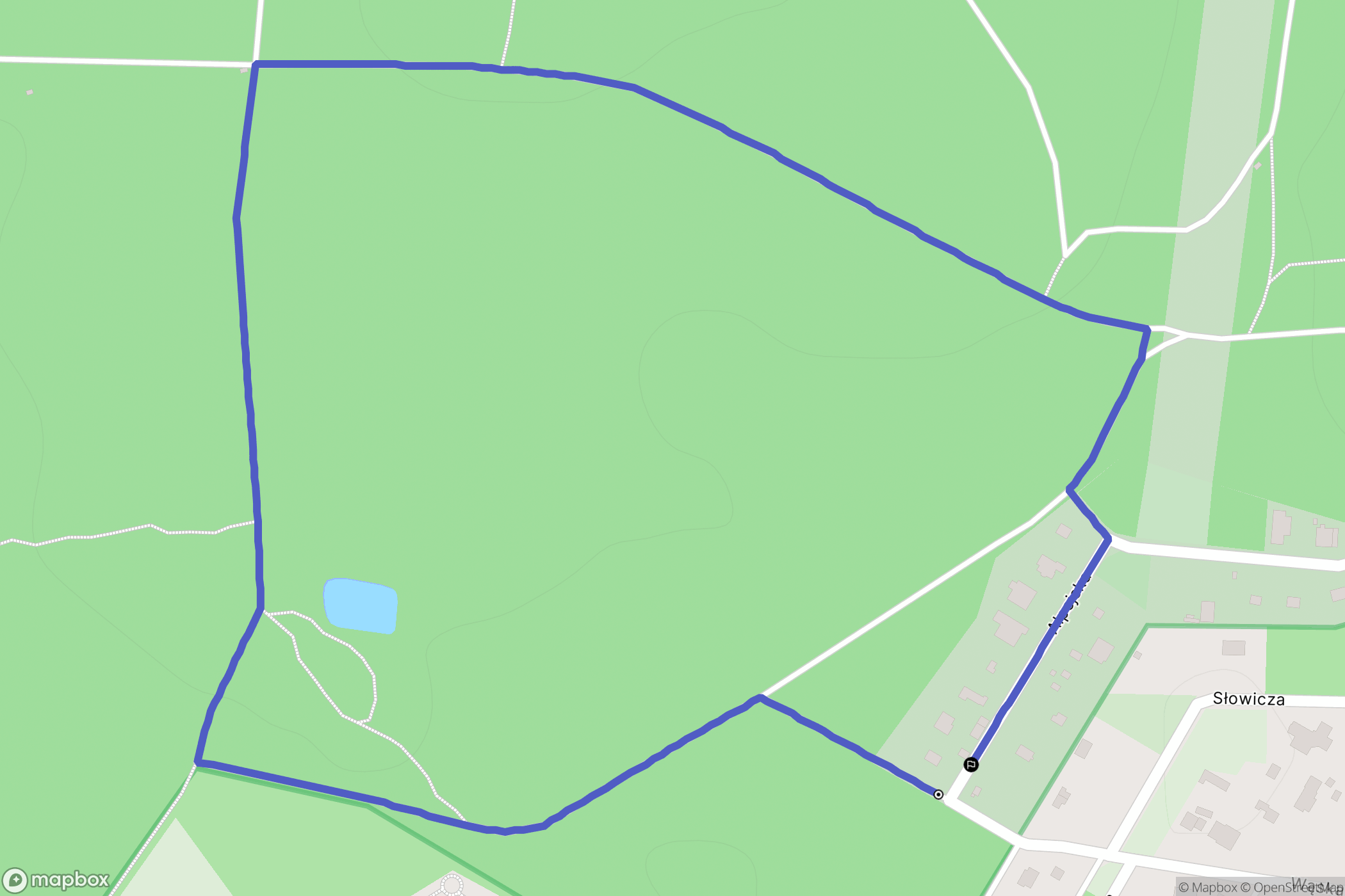 Sękocin Stary: mapa trasy - Poland