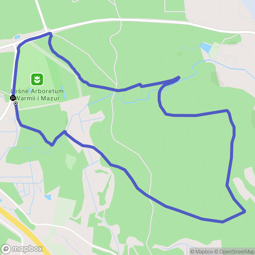 Kudypy: mapa trasy - Poland