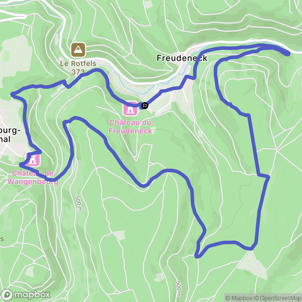 Wangenbourg-Engenthal : carte du parcours de randonnée - France