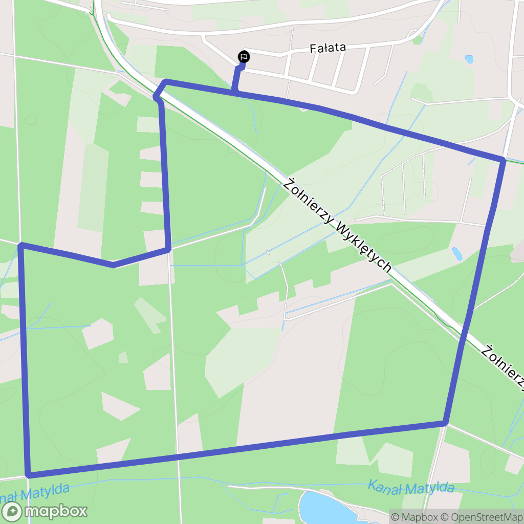 Chrzanów: mapa trasy - Poland