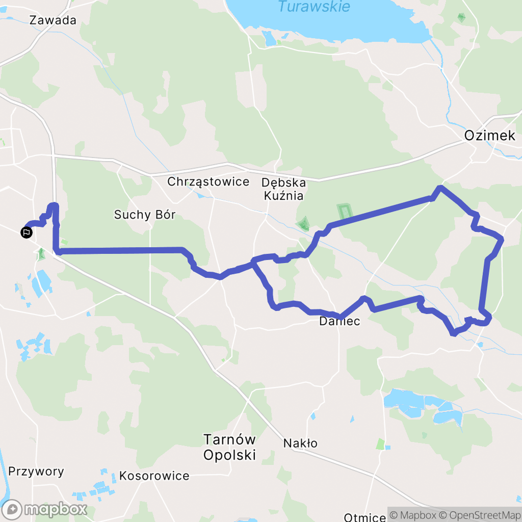 Opole: mapa trasy - Poland