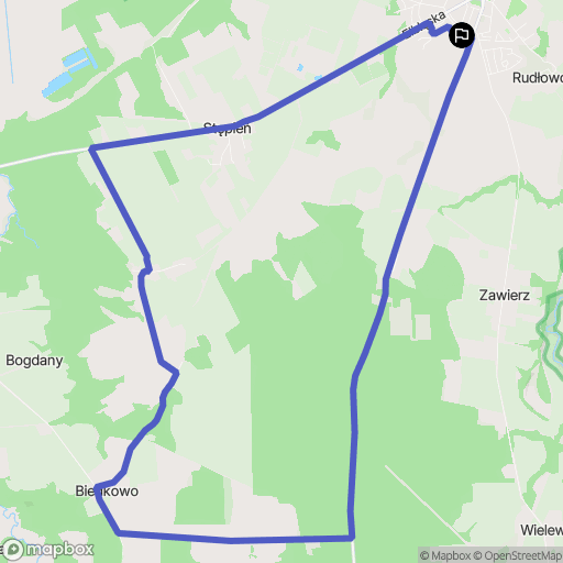 Braniewo: mapa trasy - Poland