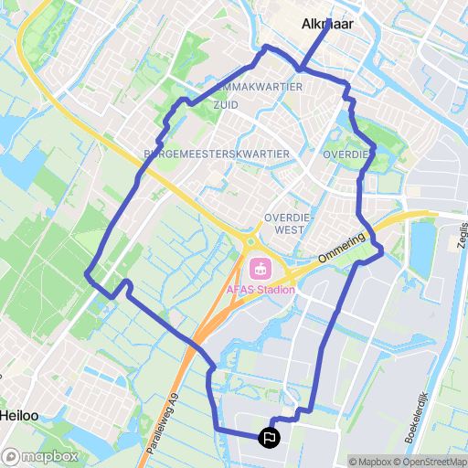 Alkmaar: routekaart voor buitenactiviteiten - Netherlands