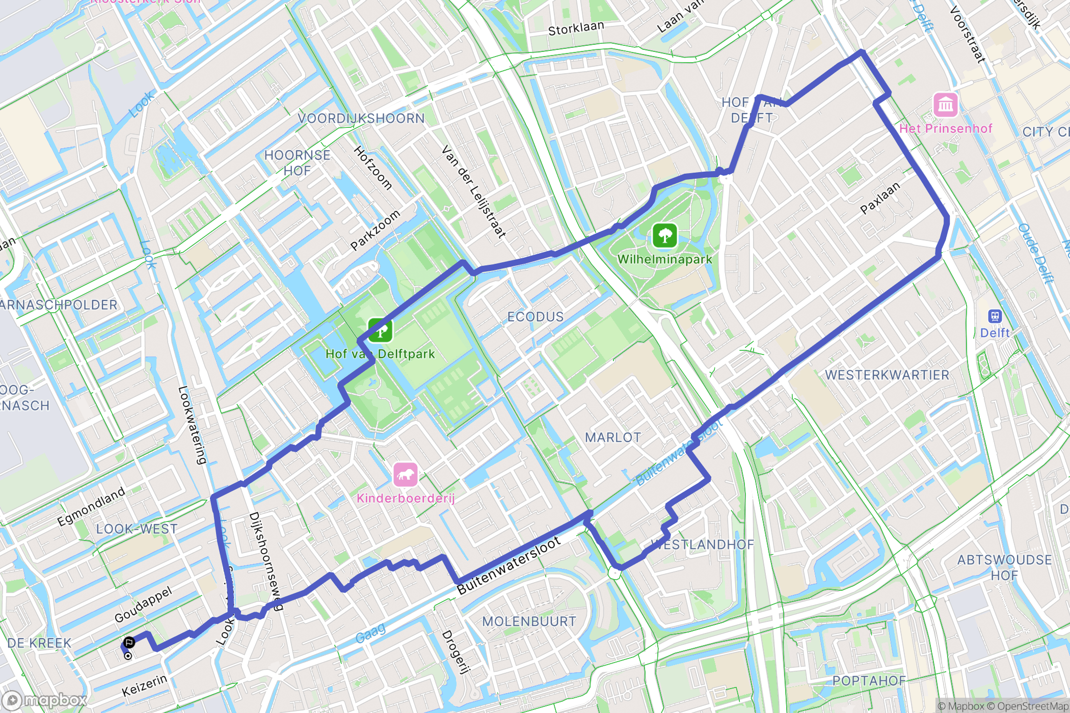 Den Hoorn: routekaart voor buitenactiviteiten - Netherlands