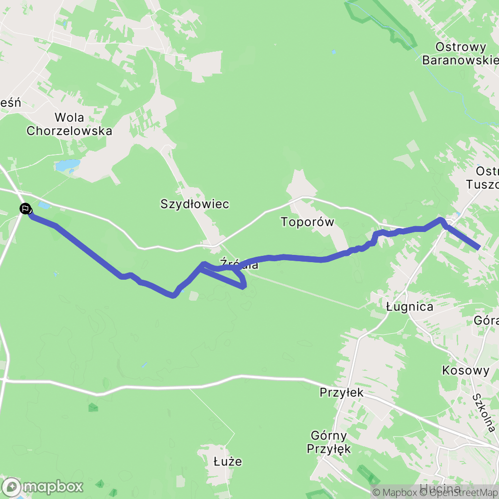 Mielec: mapa trasy - Poland