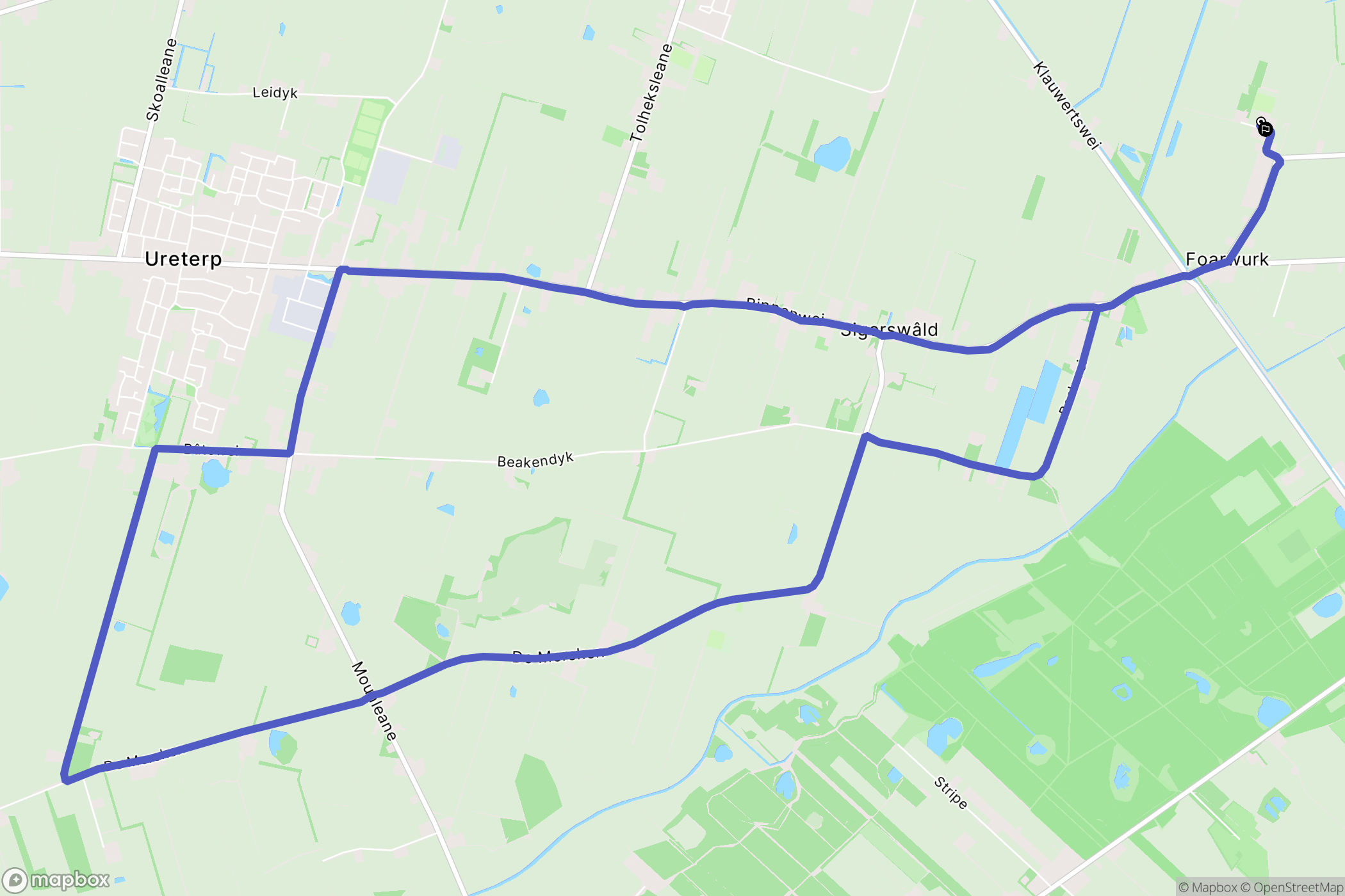 Siegerswoude: routekaart voor buitenactiviteiten - Netherlands