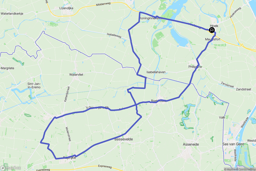 Hoek: routekaart voor buitenactiviteiten - Netherlands