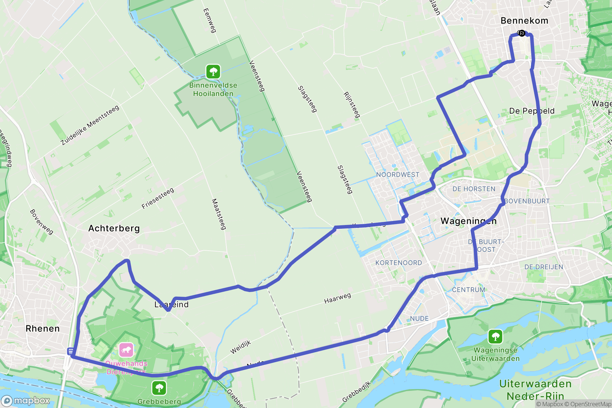 Bennekom: routekaart voor buitenactiviteiten - Netherlands
