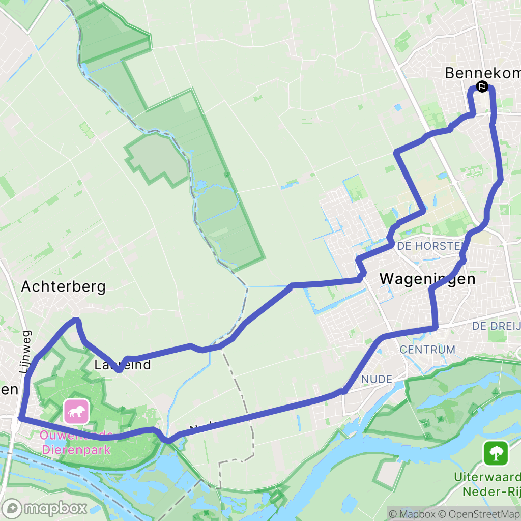 Bennekom: routekaart voor buitenactiviteiten - Netherlands