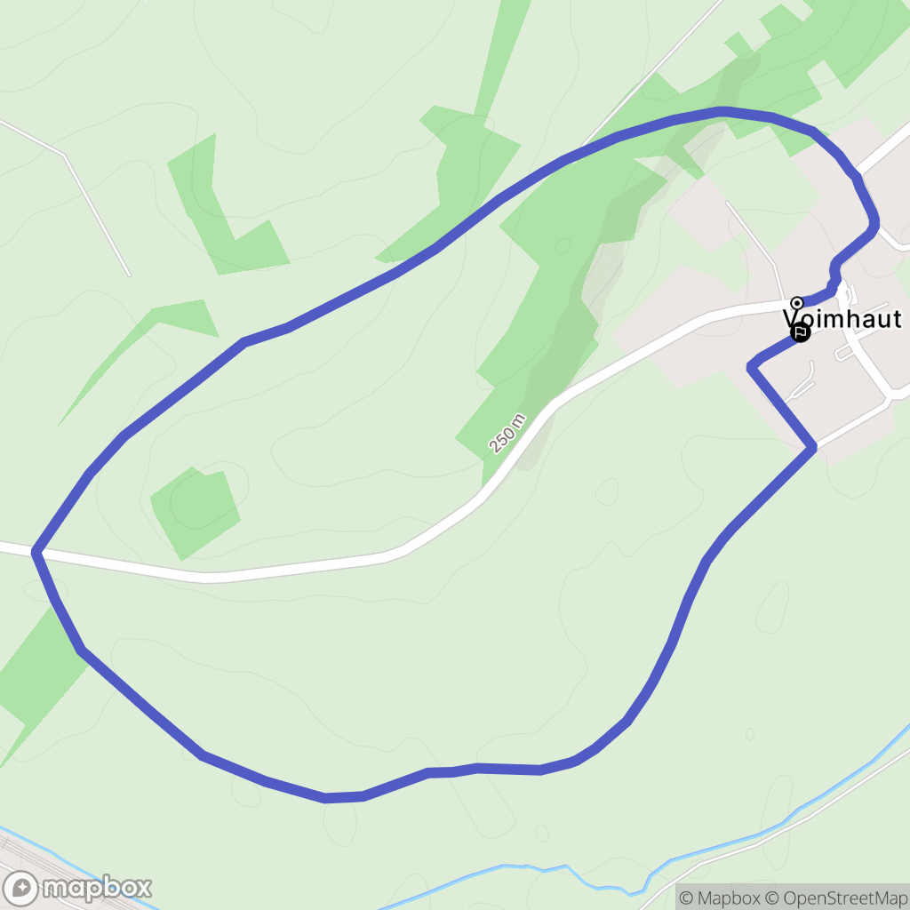 Voimhaut : carte du parcours de randonnée - France