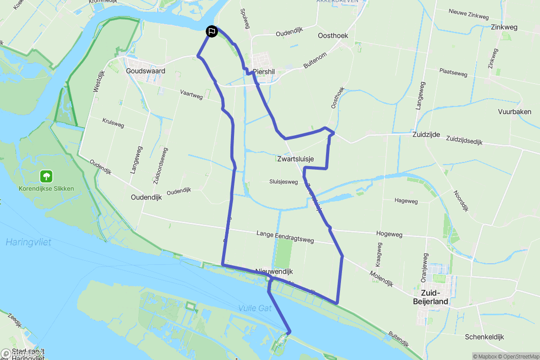Goudswaard: routekaart voor buitenactiviteiten - Netherlands