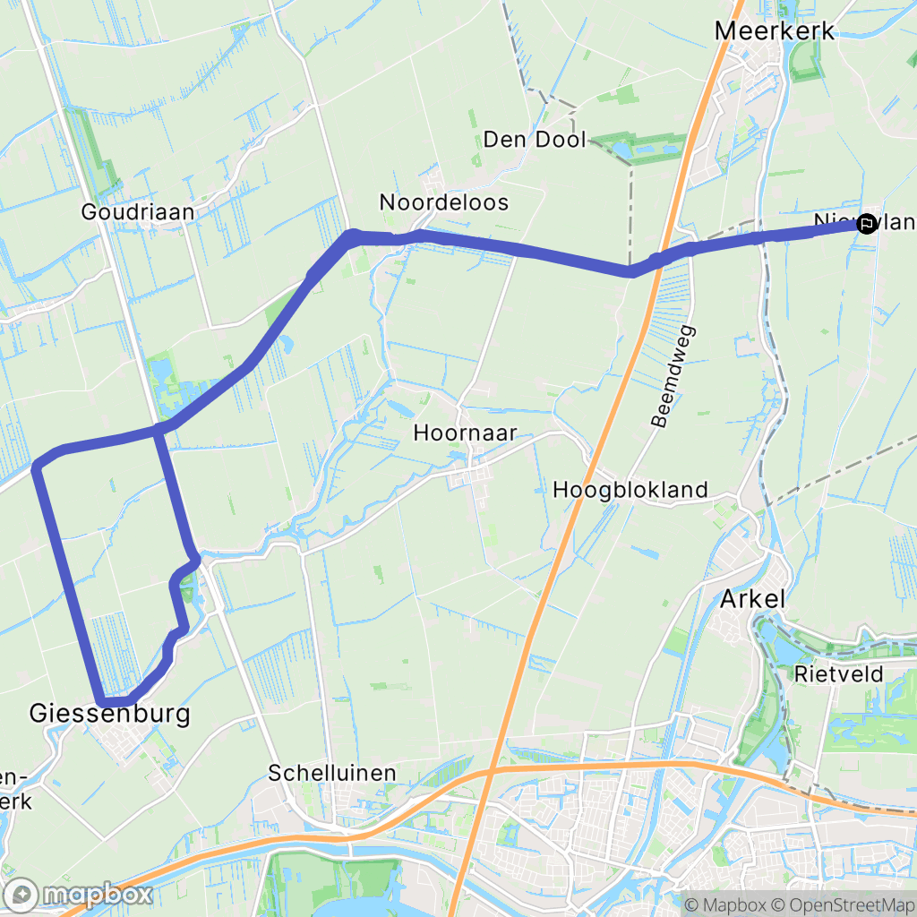 Nieuwland: routekaart voor buitenactiviteiten - Netherlands