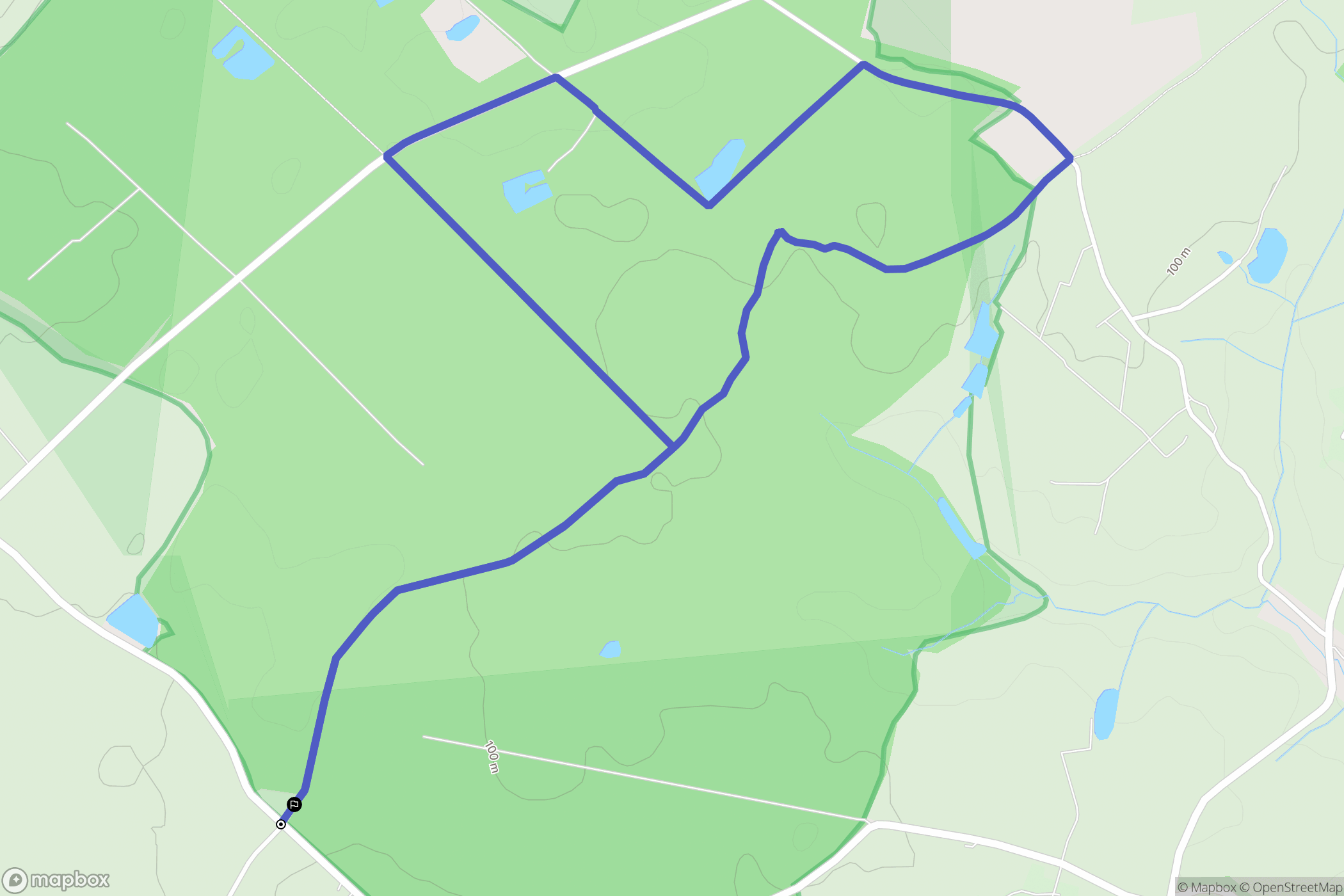Montrevault-sur-Èvre : carte du parcours de randonnée - France