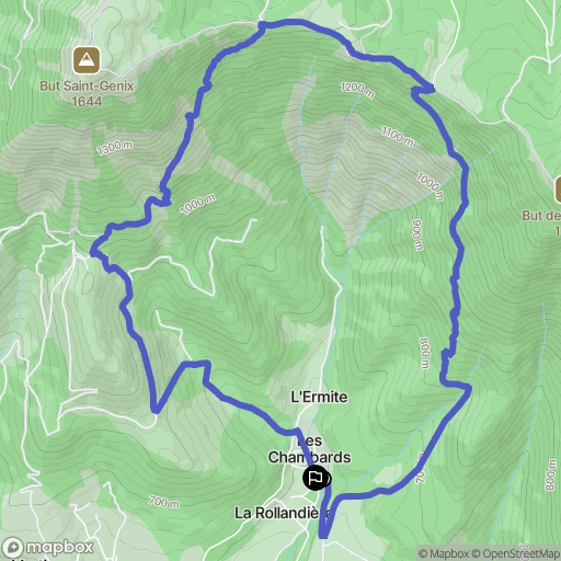 Marignac-en-Diois : carte du parcours de randonnée - France