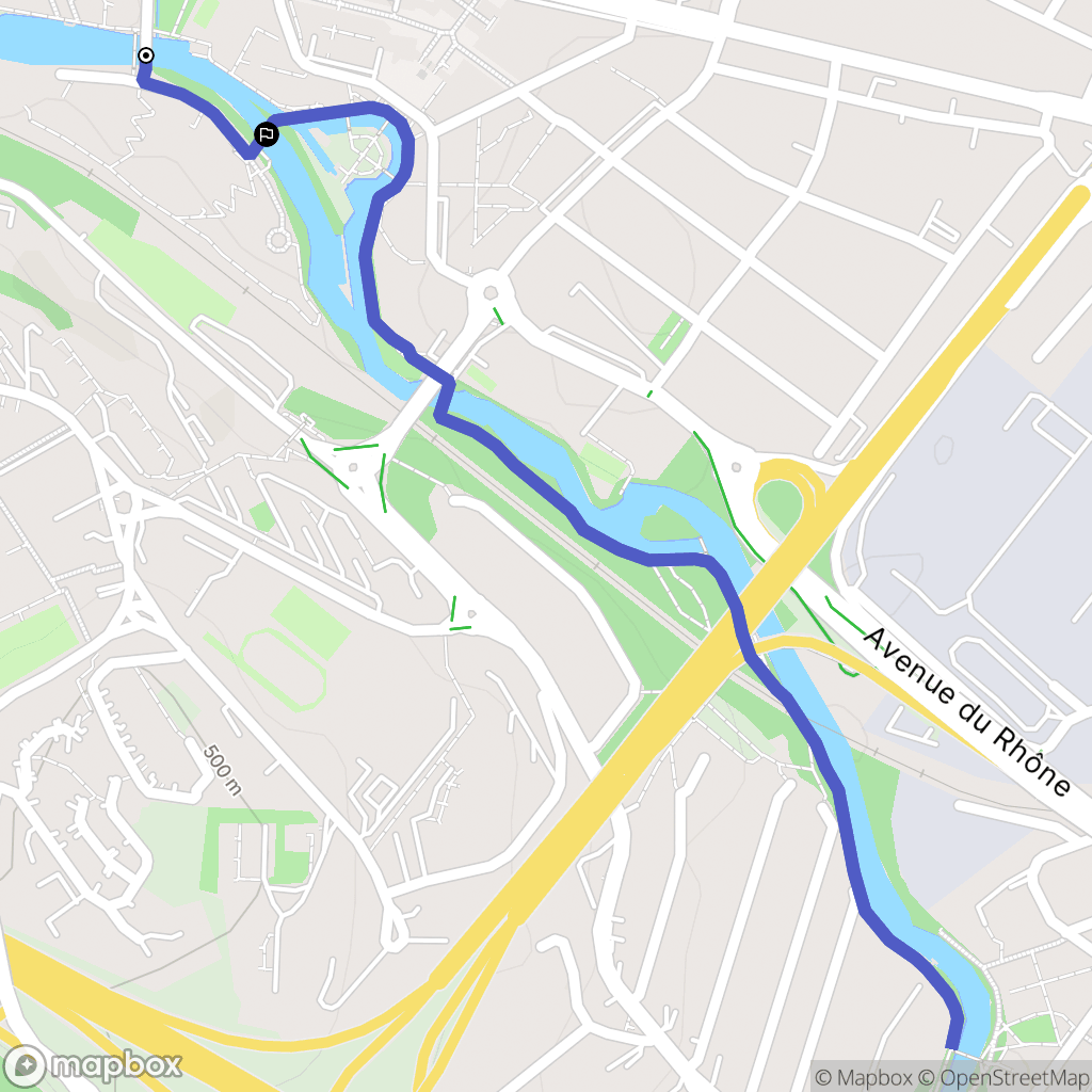 Annecy : carte du parcours de randonnée - France